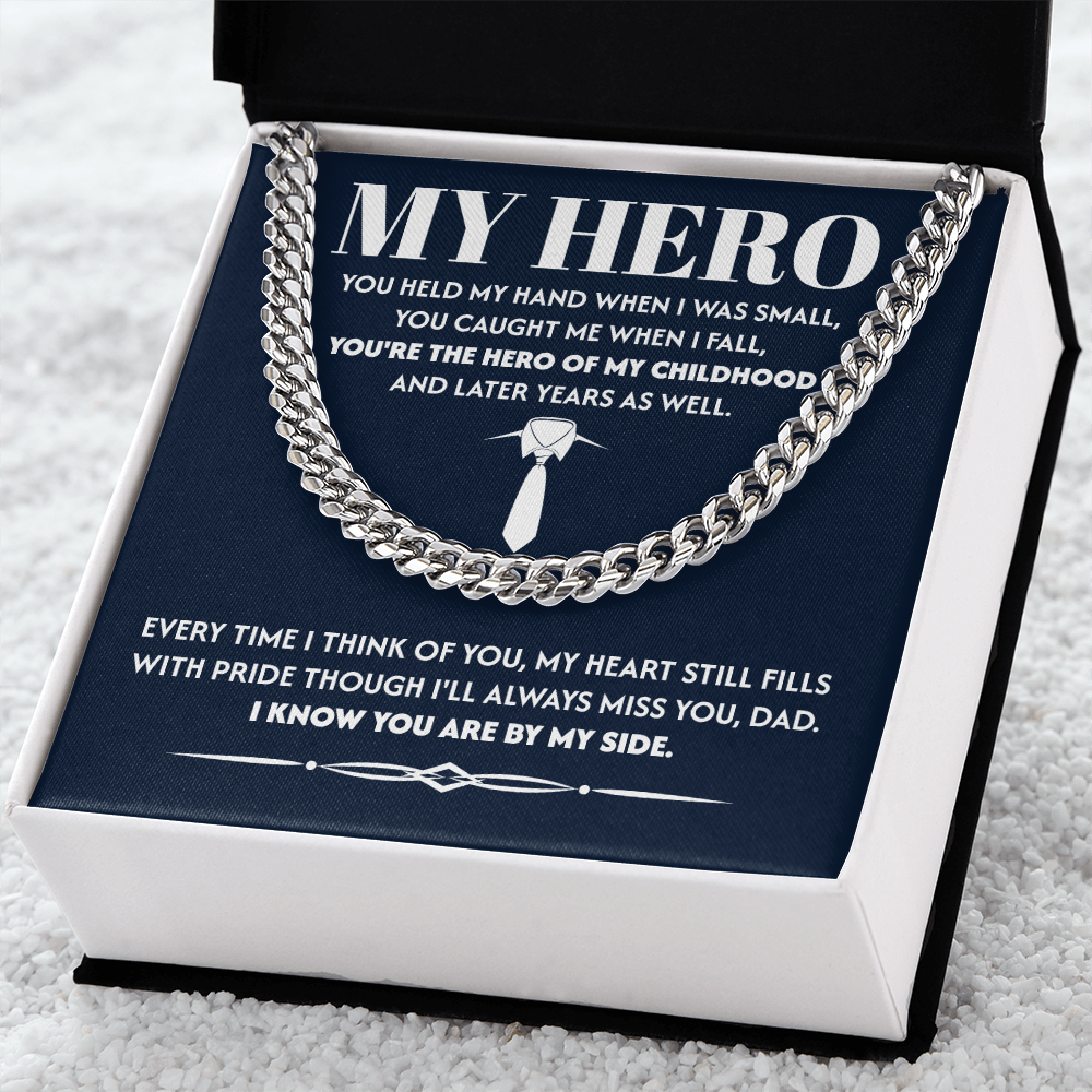 Memorial Gift for Dad from Son with Heartfelt Note