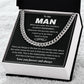To My Man Promise Necklace – For Men Gift.