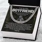 Military Boyfriend Gift – Cuban Chain with Message Card