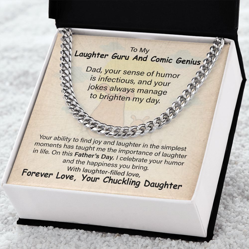 To My Laughter Guru And Comic Genius Forever Love, Your Chuckling Daughter.
