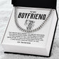 Boyfriend Cuban Chain Necklace – Gift Box Included