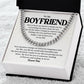 Boyfriend Necklace Gift for Him – with Message Card