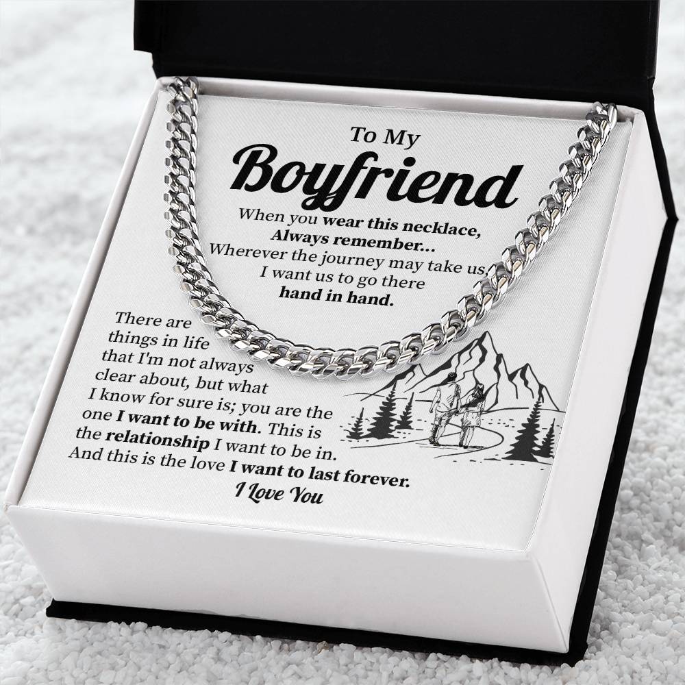 Anniversary Cuban Chain Gift for Boyfriend – Gift Box