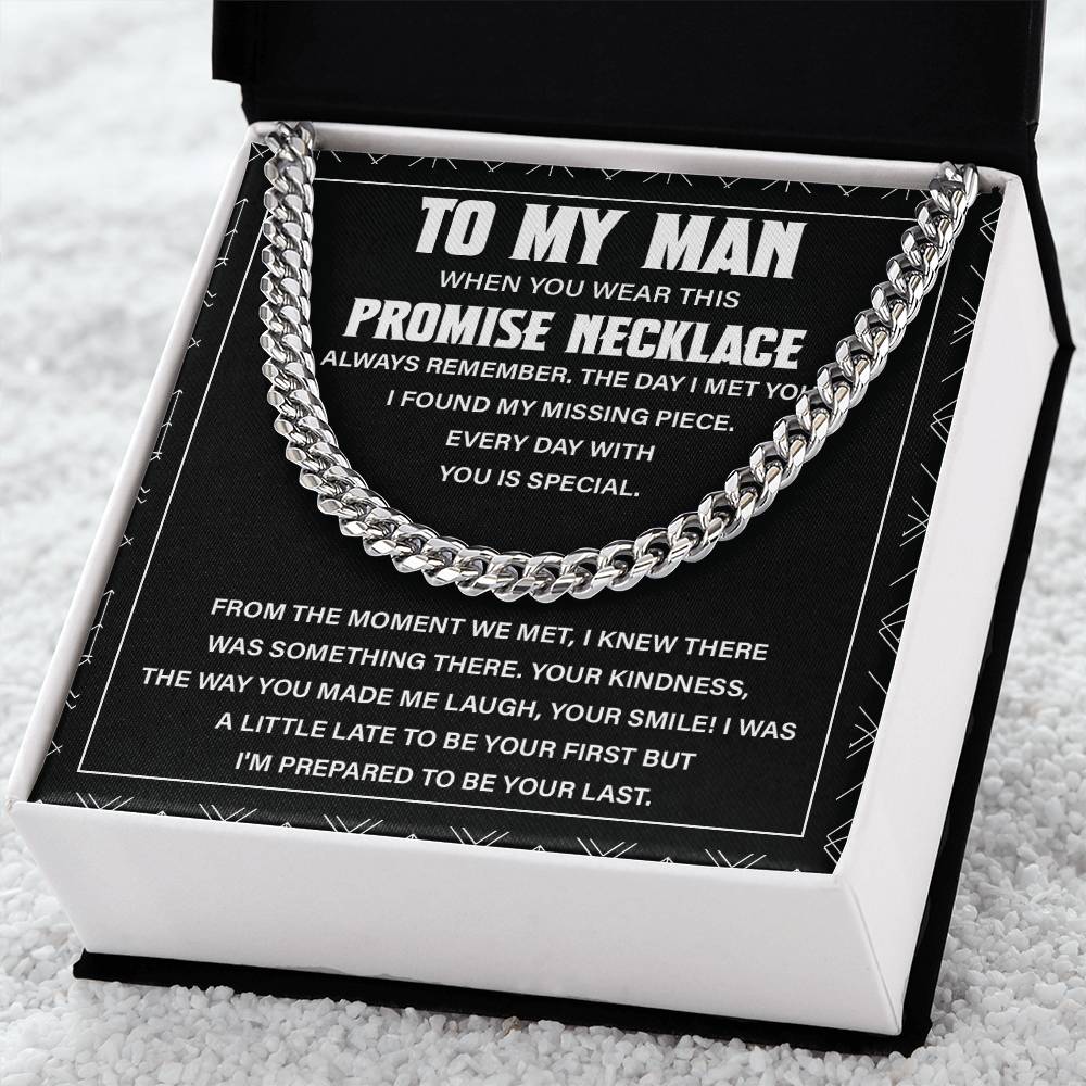 To My Man Necklace – Promise Gift