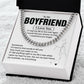 Boyfriend Chain Necklace Gift with Message Card