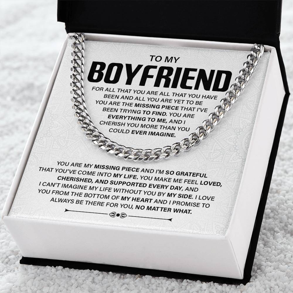 Romantic Boyfriend Gift with Message Card & Gift Box