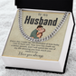To My Husband Cuban Chain Gift Love You Always Card