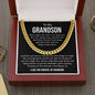 To My Grandson Necklace Grandma's Wisdom For Grandson Necklace Necklace For Grandson's Future Necklace For Grandson's Dreams Grandson Sentimental Gift Look For The Good Necklace Emotional Gift From Grandma Grandson Necklace Gift