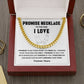 Promise Necklace Message Card Gift for Boyfriend or Girlfriend.