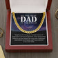 Dad Necklace Gift From Child With Inspirational Message