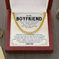 Boyfriend Cuban Chain Necklace Gift with Gift Box