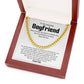 Appreciation Necklace for Boyfriend with Card