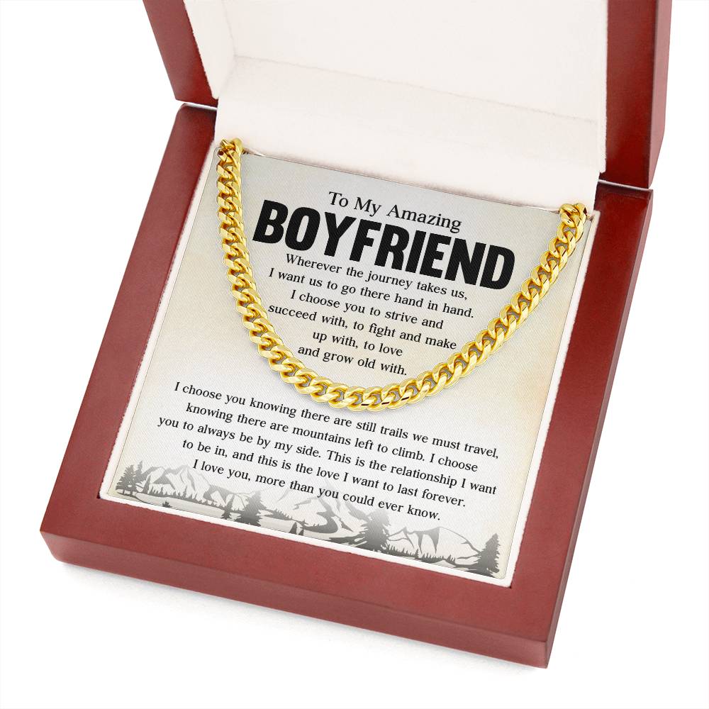 To My Amazing Boyfriend Necklace – Love and Journey Gift