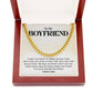 To My Boyfriend Necklace with Message Card and Gift Box
