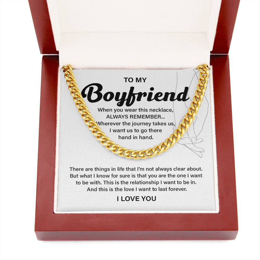 Anniversary Necklace Gift for Boyfriend with Gift Box