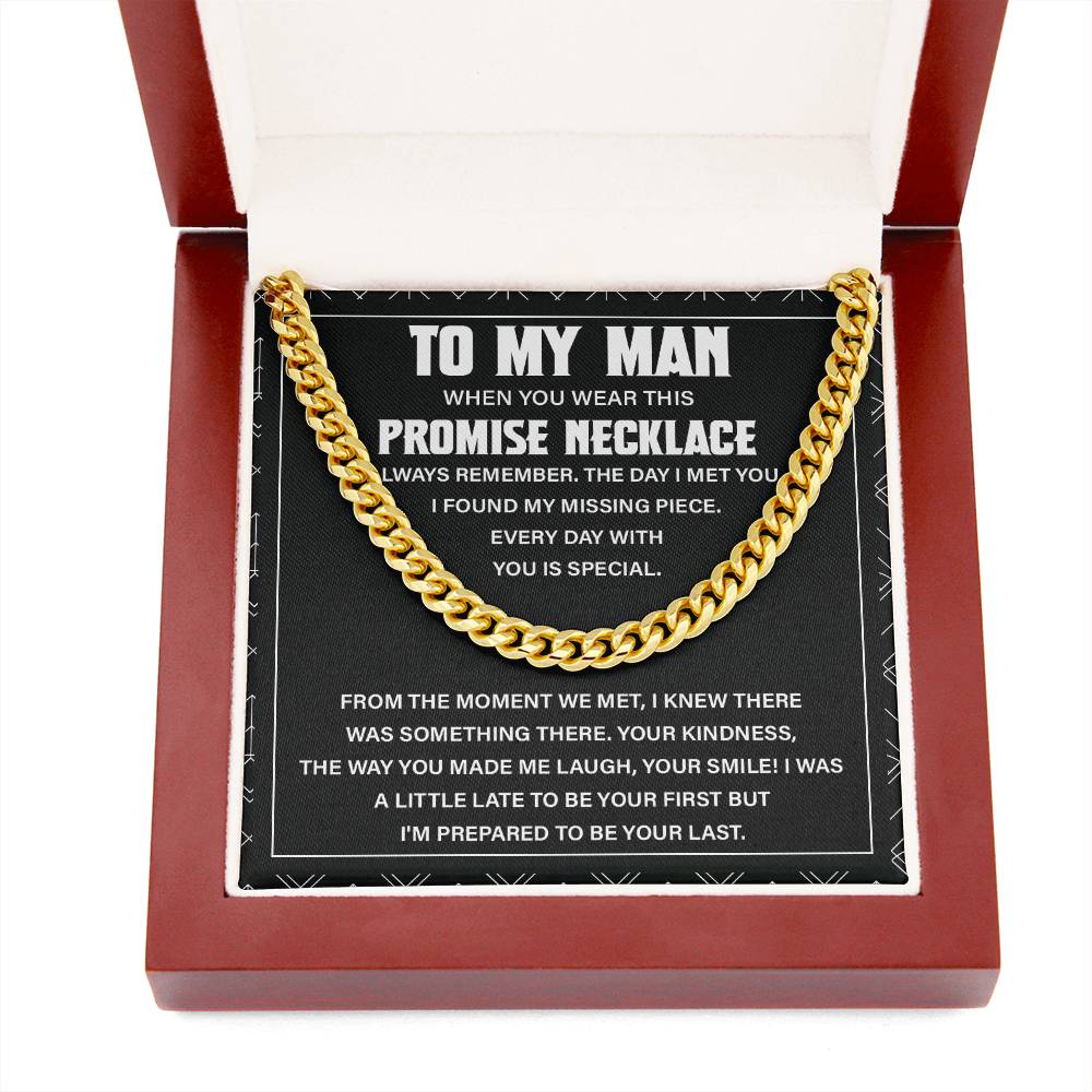 To My Man Necklace – Promise Gift