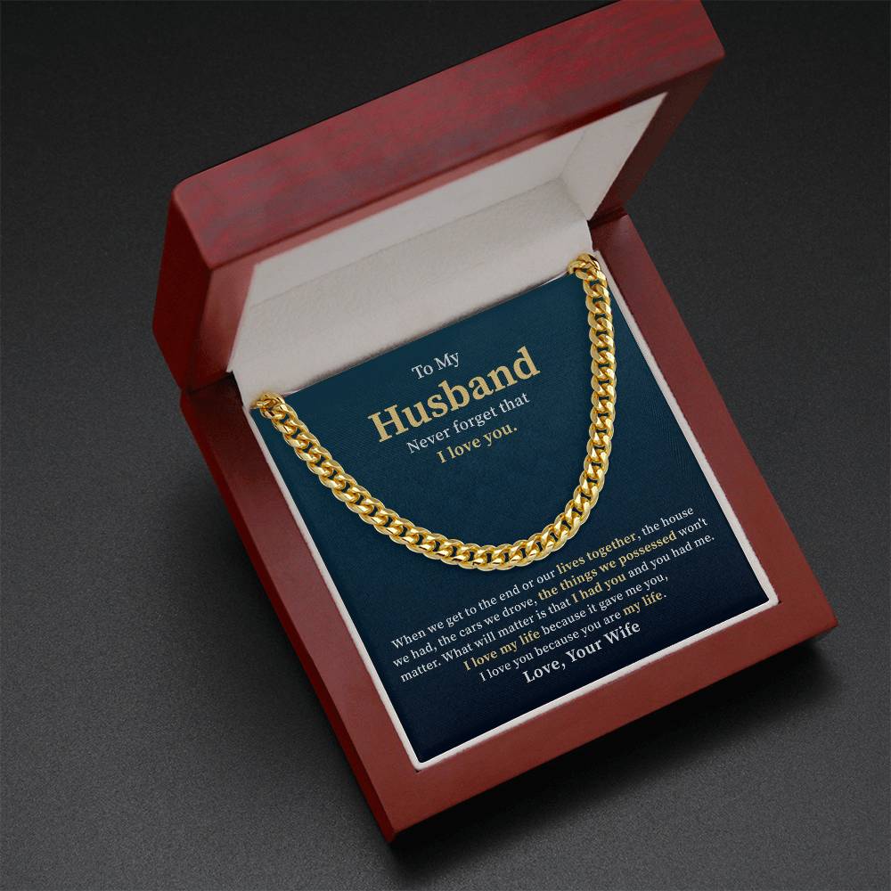To My Husband Never Forget That I Love You, Best Gifts Ever For Your Husband's Birthday Valentine's Day From Wife