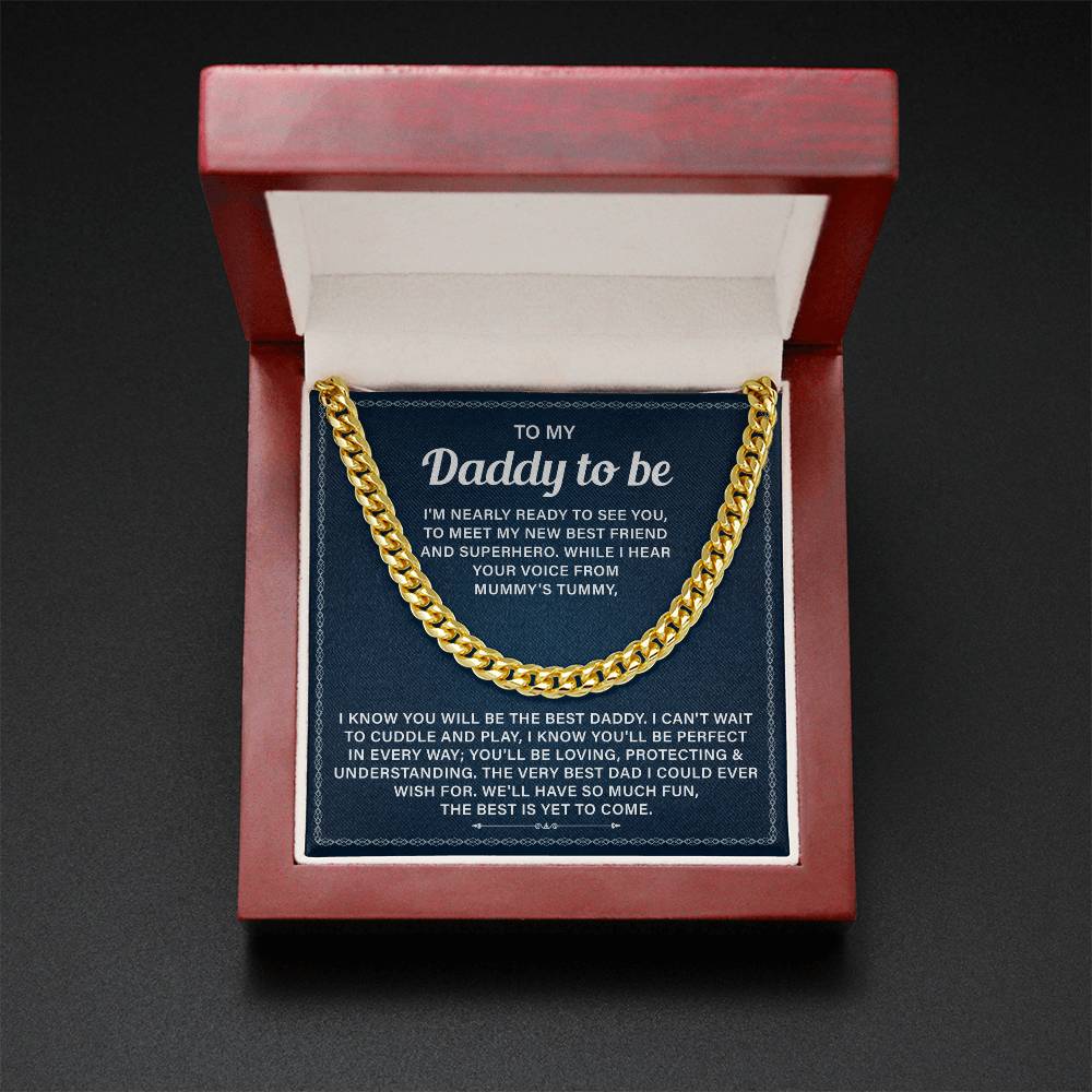 Dad To Be Gifts For 1st Time Dad Necklace With Message Card