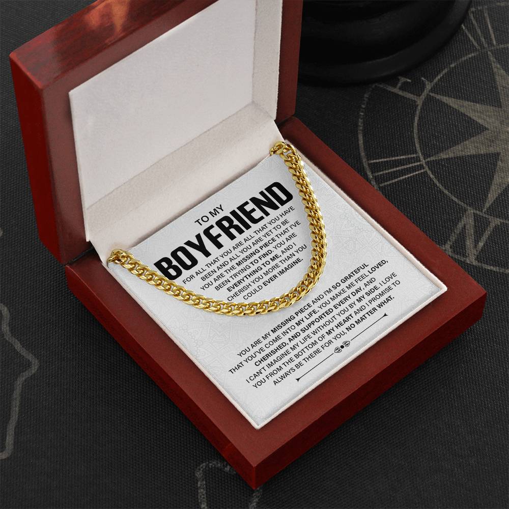 Romantic Boyfriend Gift with Message Card & Gift Box
