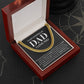 Stepped Up Dad Cuban Link Chain Gift – Bonus Dad Necklace