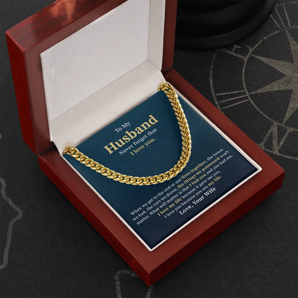 To My Husband Never Forget That I Love You, Best Gifts Ever For Your Husband's Birthday Valentine's Day From Wife