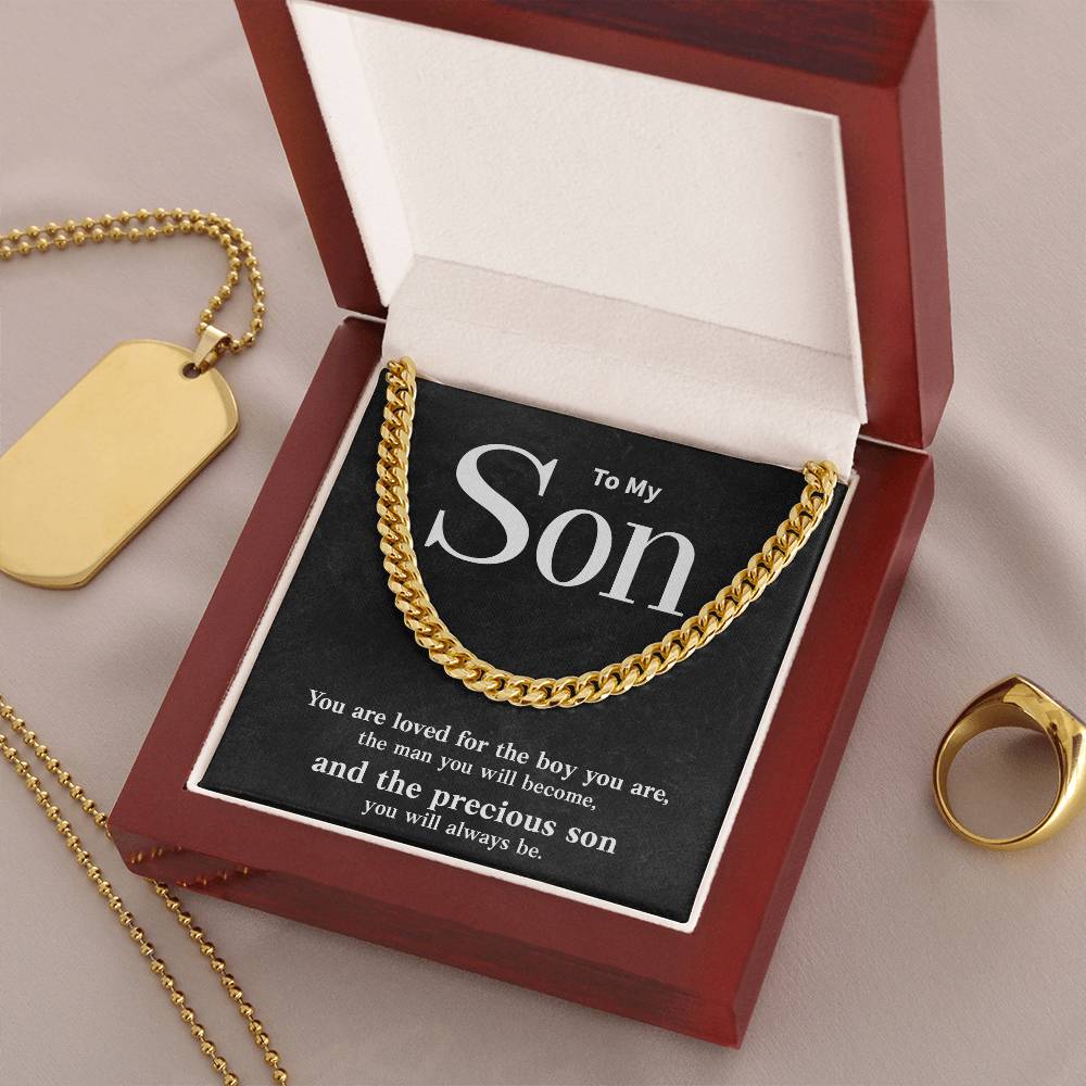 Inspirational Gift for Son From Parents With Message Card