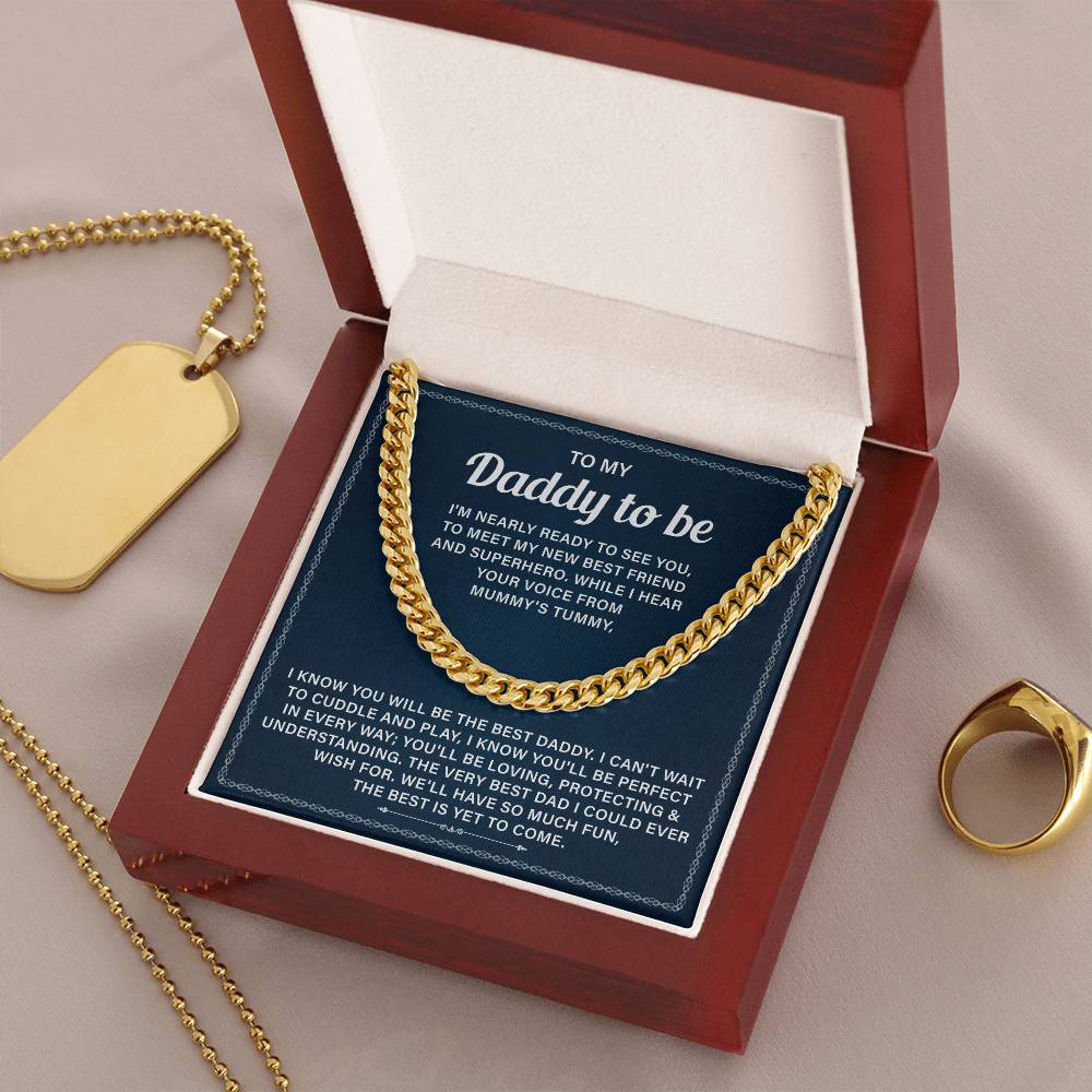Dad To Be Gifts For 1st Time Dad Necklace With Message Card