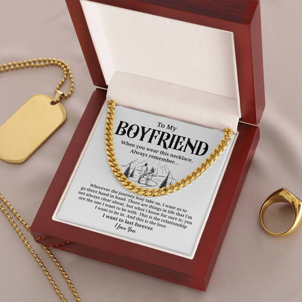 Romantic Boyfriend Gift Necklace with Gift Box