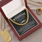 Step Dad Cuban Link Chain Gift With Loving Message Card