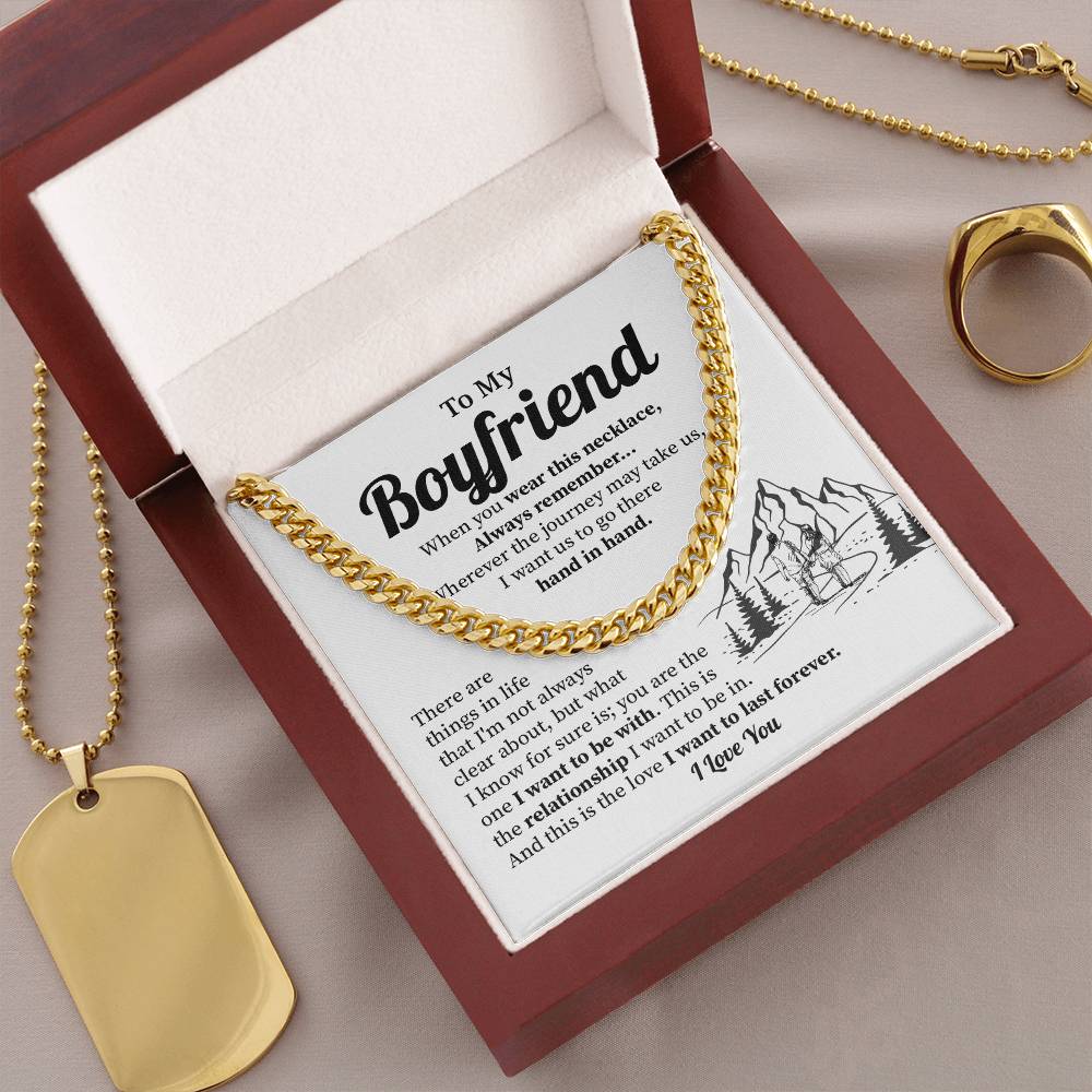 Anniversary Cuban Chain Gift for Boyfriend – Gift Box