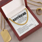 Boyfriend Chain Necklace Gift with Message Card