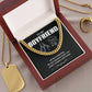 To My Boyfriend Necklace – Funny Gift with Message Card