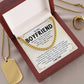 Boyfriend Cuban Chain Necklace Gift with Gift Box