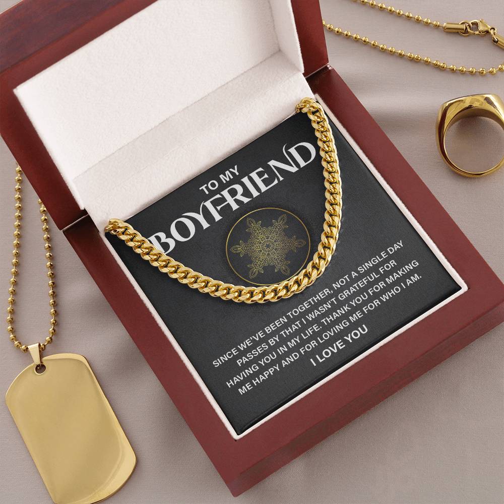Boyfriend Appreciation Gift – Necklace & Card Set