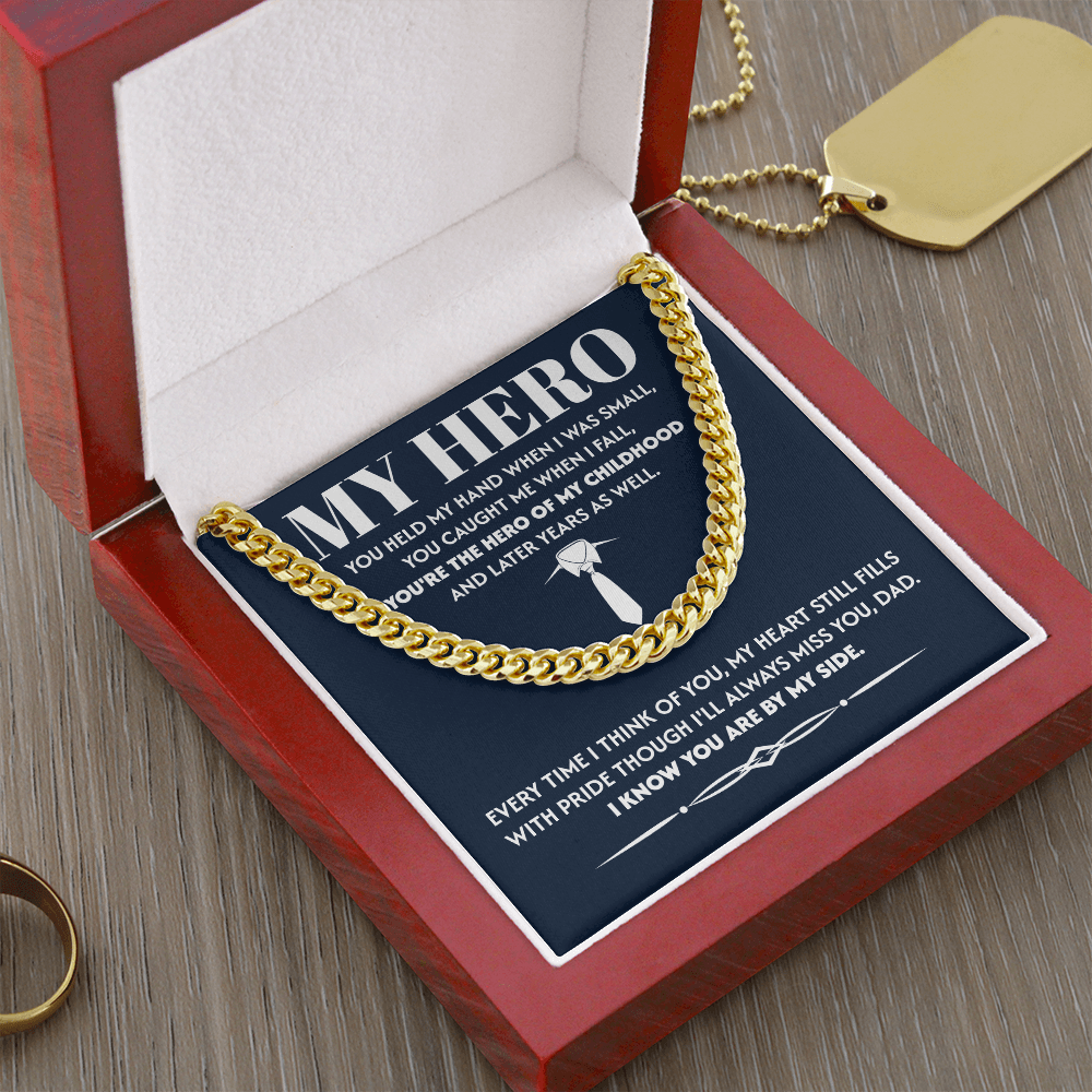 Memorial Gift for Dad from Son with Heartfelt Note