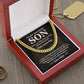 Cuban Link Necklace Gift for Son from Mom – Always Remember I Love You
