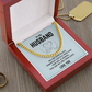 Husband Cuban Chain Necklace Gift Soulmate Message Card