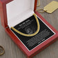 Cuban Chain Gift for Son from Mom – Proud Mother Lion Message Box