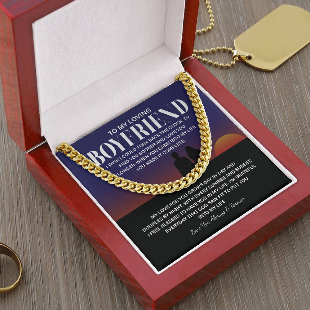 Boyfriend Chain Necklace Gift with Gift Box