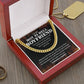 Hot Boyfriend Gift – Cuban Chain with Fire Message