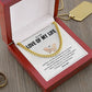 Boyfriend Cuban Chain, Gift With Love Of My Life Message Card