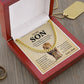 Lion Necklace Gift for Son from Dad – Proud Father Message Card