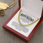 Romantic Boyfriend Cuban Chain Gift with Message Card