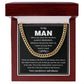 To My Man Promise Necklace – For Men Gift.