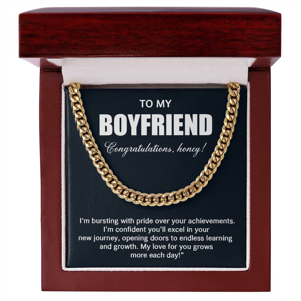 Cuban Chain Gift for Boyfriend Graduation