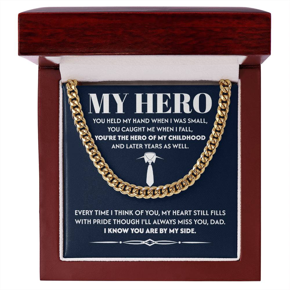 Memorial Gift for Dad from Son with Heartfelt Note