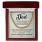 Thank You Dad Chain Gift with Heartfelt Message For Dad