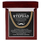 Step Dad Cuban Link Chain Gift With Loving Message Card