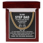 Stepdad Cuban Chain Necklace Gift With Heartfelt Note