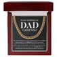 Stepped Up Dad Cuban Link Chain Gift – Bonus Dad Necklace